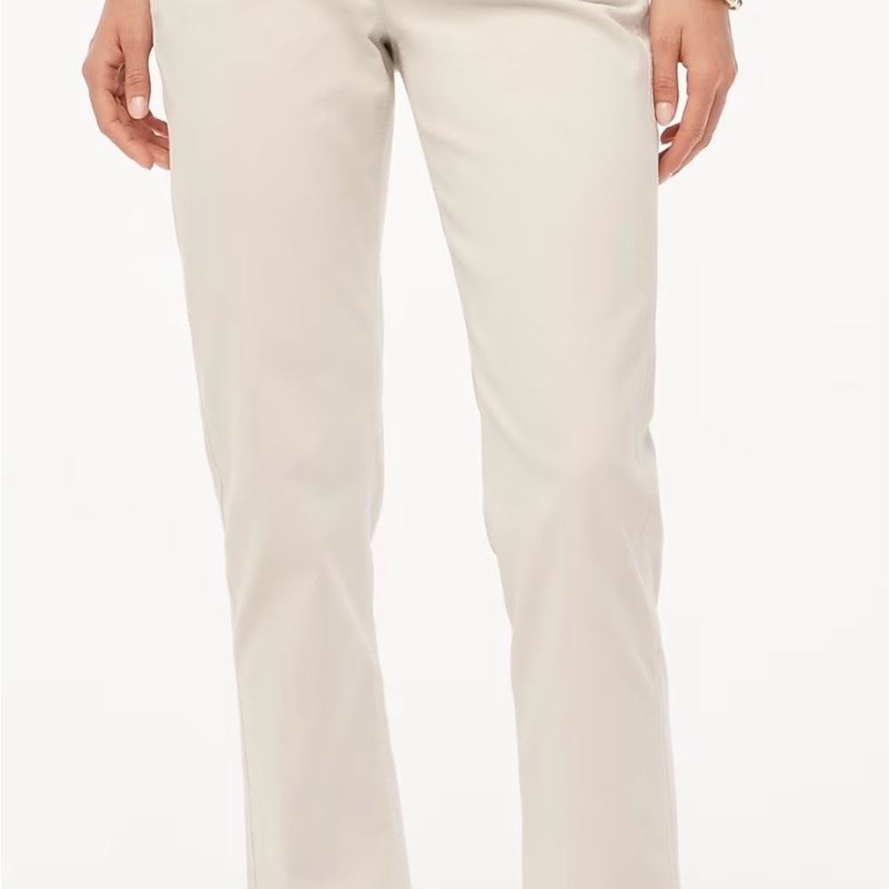 J. Crew Women's  High Rise Girlfriend Straight Leg Khaki - Picture 4 of 15